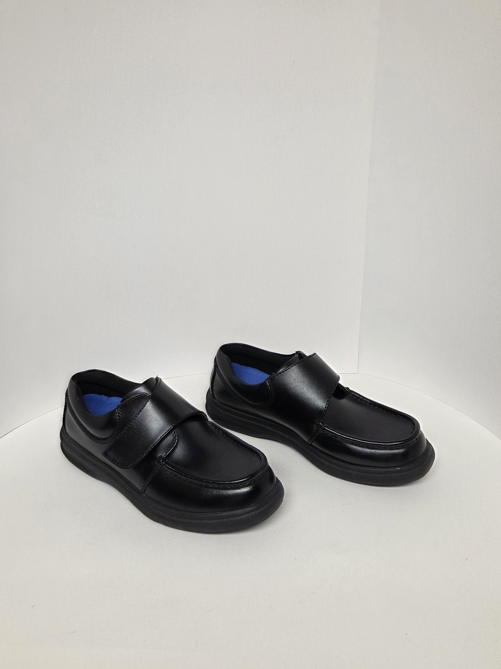 Hush Puppies Gil Black Leather Comfort Shoes Men’s 9 Wide. #0238 - Picture 2 of 12